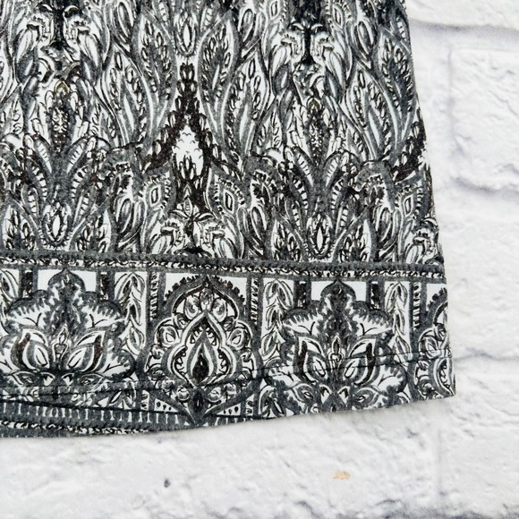 Athleta Womens XL Grey Patterned Sleeveless Dress Modal Spandex Casual - Picture 8 of 10